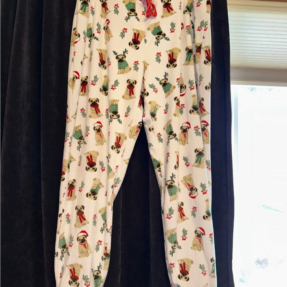 Festive Dog Print Pajama Pants